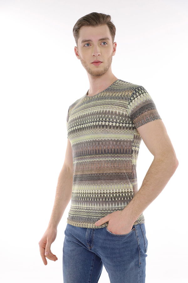 Desenli T-Shirt YESIL Desenli T-Shirt YESIL