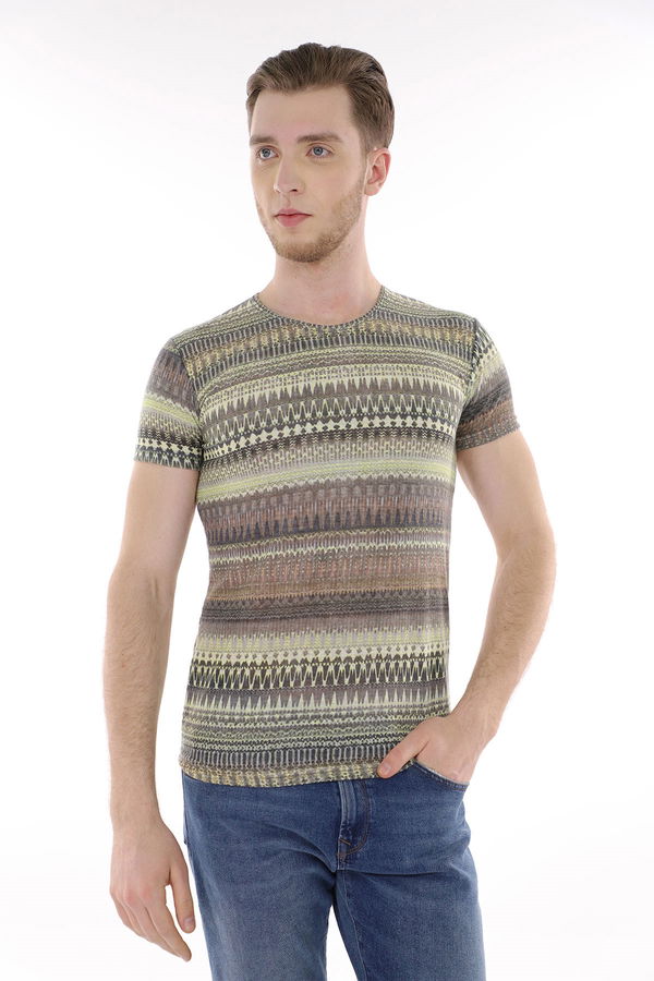 Desenli T-Shirt YESIL Desenli T-Shirt YESIL