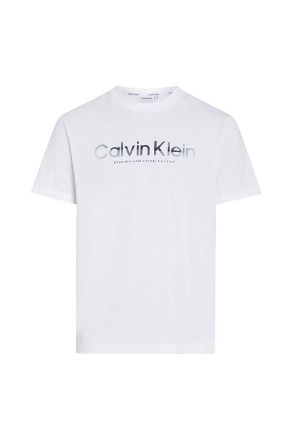 Calvin Klein Baskılı Erkek T-shirt BEYAZ