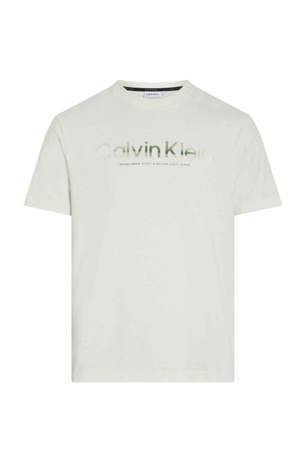 Calvin Klein Baskılı Erkek T-shirt LACİVERT