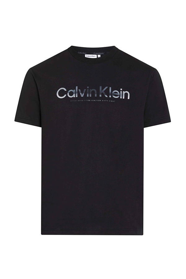 Calvin Klein Baskılı Erkek T-shirt SİYAH