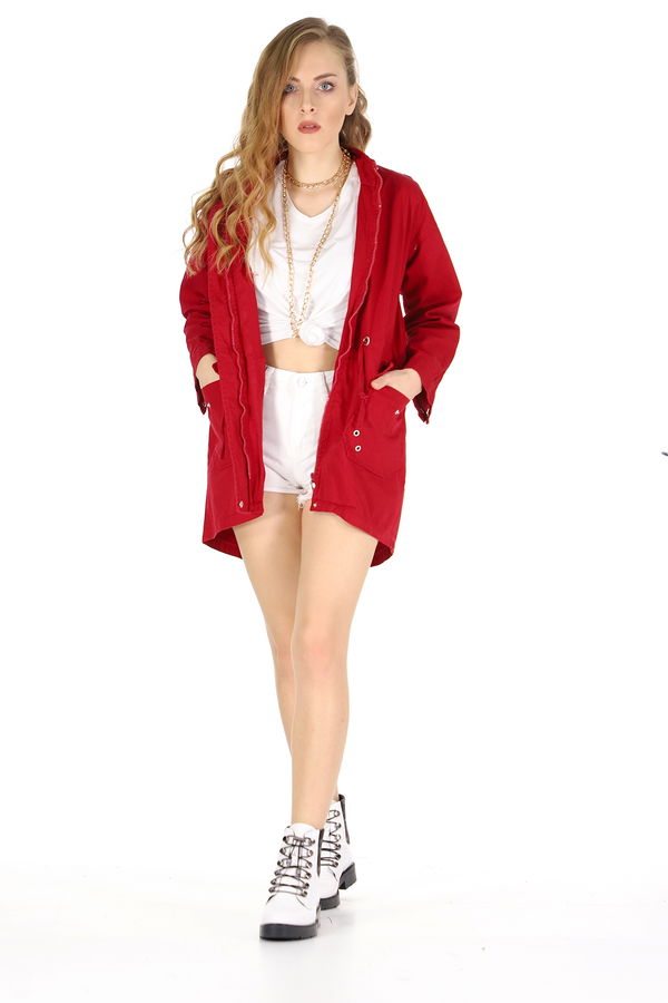 Dik Yaka Gabardin Mont BORDO Dik Yaka Gabardin Mont BORDO