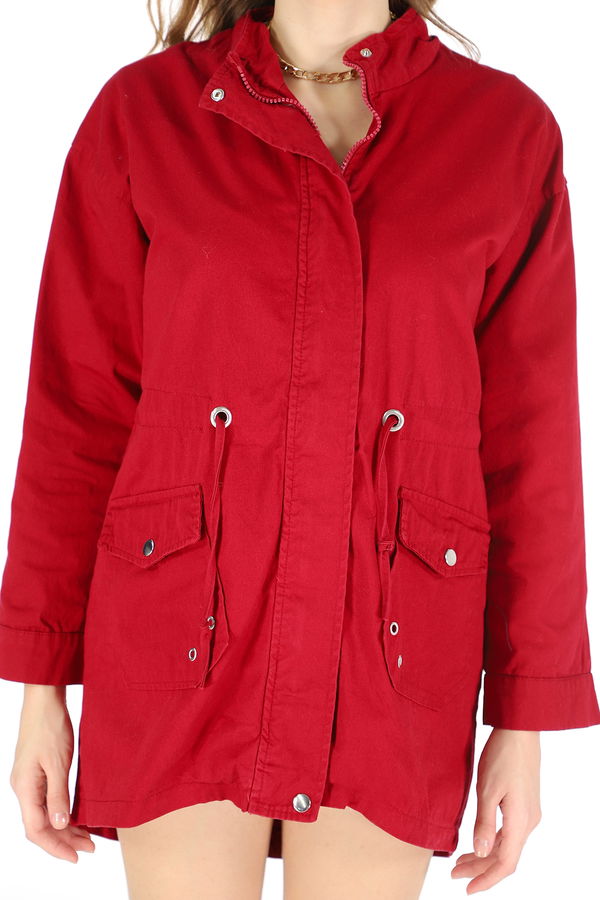 Dik Yaka Gabardin Mont BORDO Dik Yaka Gabardin Mont BORDO