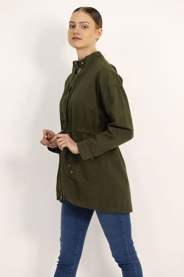 Dik Yaka Gabardin Mont HAKI Dik Yaka Gabardin Mont HAKI
