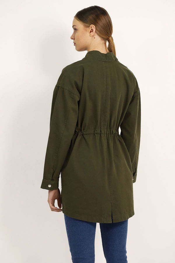 Dik Yaka Gabardin Mont HAKI Dik Yaka Gabardin Mont HAKI