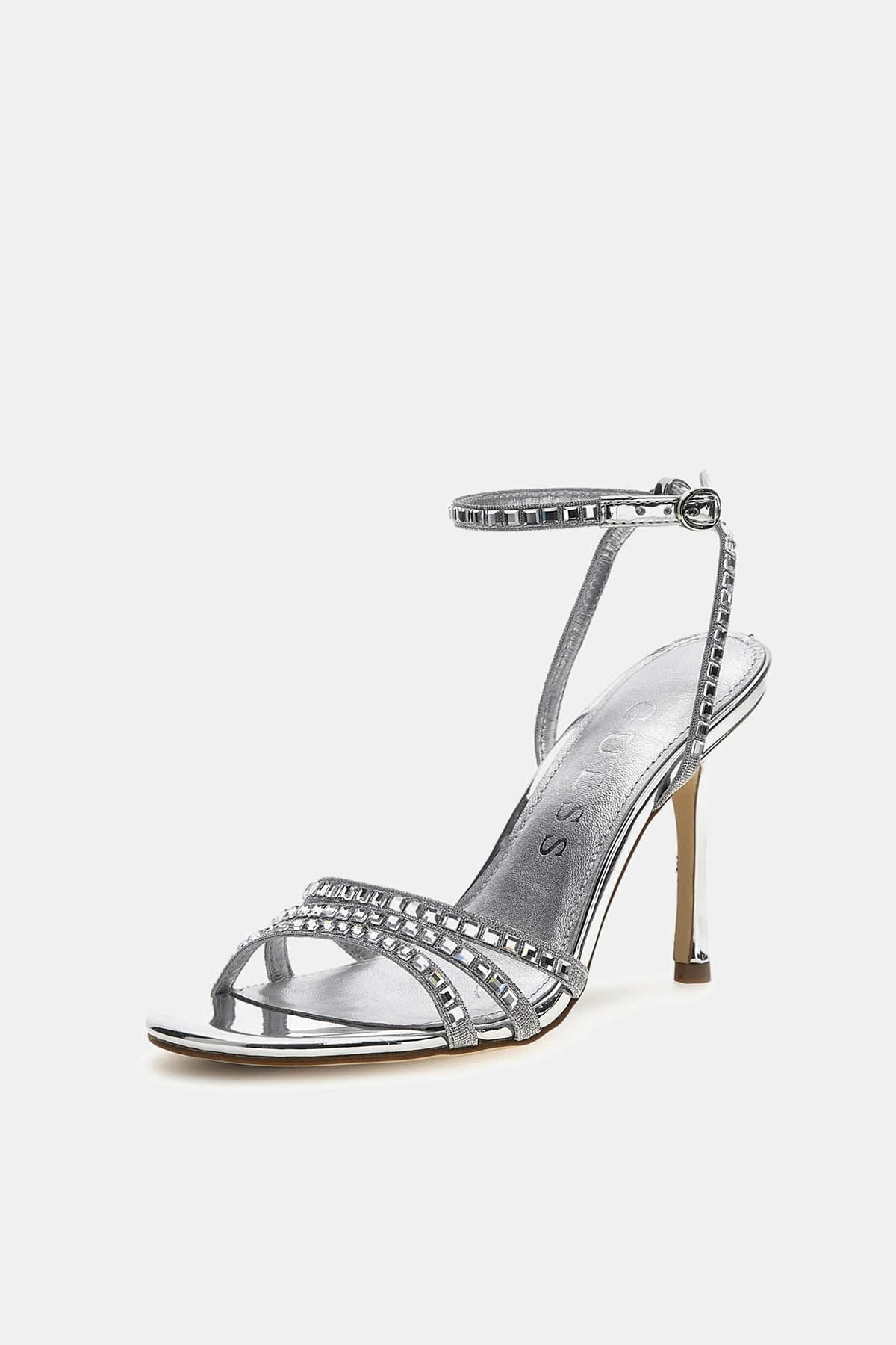 Guess Divinit Lamine Topuklu Ayakkabı GÜMÜŞ Guess Divinit Lamine Topuklu Ayakkabı GÜMÜŞ
