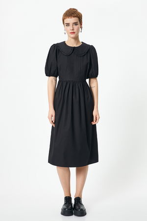 Koton Bebe Yaka Midi Boy Elbise SİYAH Koton Bebe Yaka Midi Boy Elbise SİYAH