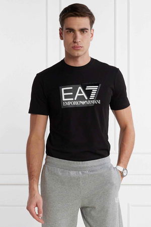 EA7 Baskılı Erkek T-shirt SİYAH EA7 Baskılı Erkek T-shirt SİYAH