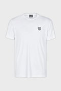 EA7 Erkek Bisiklet Yaka T-shirt Beyaz
