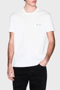 EA7  Erkek Bisiklet Yaka T-shirt Beyaz