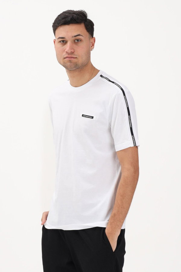 EA7  Erkek Bisiklet Yaka T-shirt BEYAZ