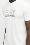 EA7 Erkek Bisiklet Yaka T-shirt BEYAZ