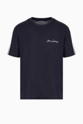 EA7 Erkek Bisiklet Yaka T-shirt LACIVERT