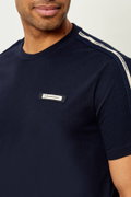 EA7  Erkek Bisiklet Yaka T-shirt LACIVERT