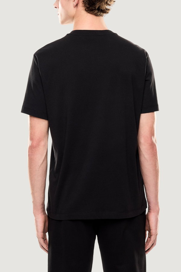 EA7 Erkek Bisiklet Yaka T-shirt SIYAH