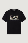 EA7 Erkek Bisiklet Yaka T-shirt SIYAH
