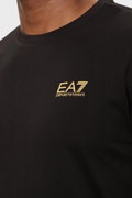 EA7 Erkek Bisiklet Yaka T-shirt SIYAH