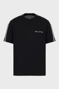 EA7 Erkek Bisiklet Yaka T-shirt SIYAH