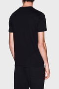 EA7 Erkek Bisiklet Yaka T-shirt SIYAH