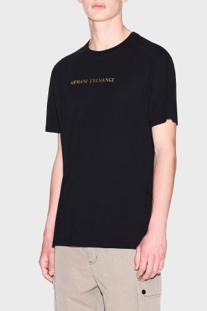 EA7  Erkek Bisiklet Yaka T-shirt SIYAH