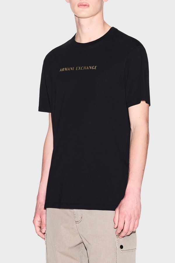 EA7  Erkek Bisiklet Yaka T-shirt SIYAH