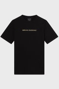 EA7  Erkek Bisiklet Yaka T-shirt SIYAH