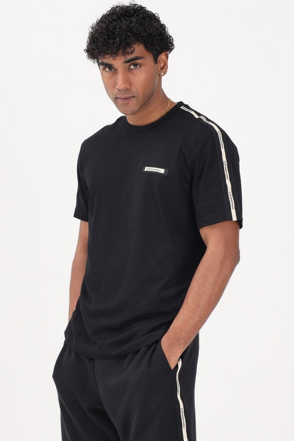 EA7  Erkek Bisiklet Yaka T-shirt SIYAH