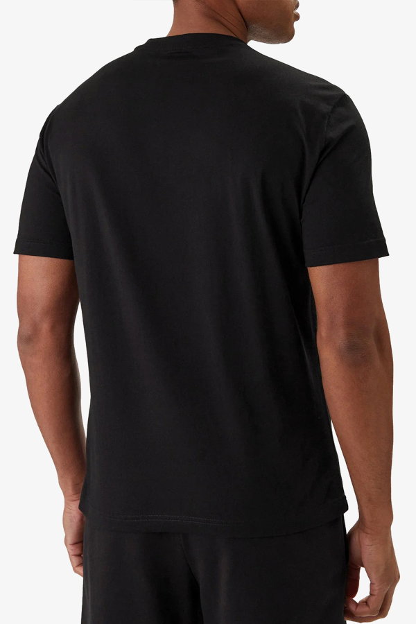 EA7 Erkek Bisiklet Yaka T-shirt SIYAH