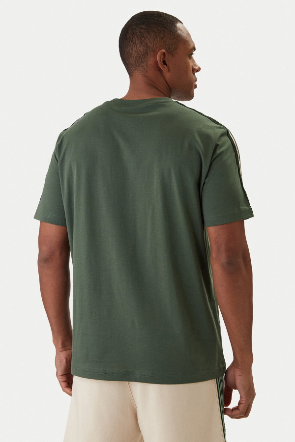 EA7  Erkek Bisiklet Yaka T-shirt YESIL