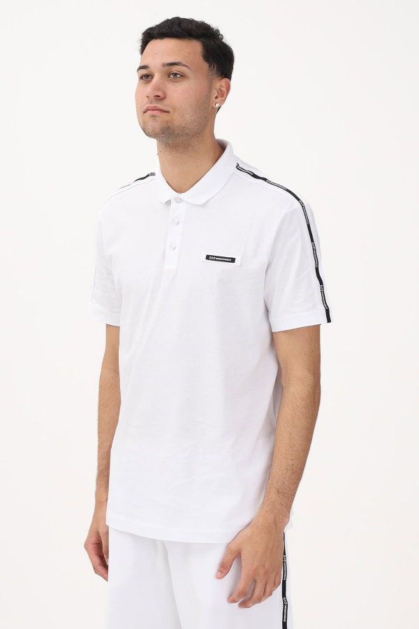 EA7  Erkek Polo Yaka T-shirt Beyaz