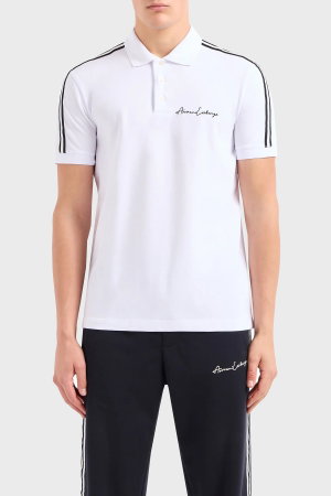EA7  Erkek Polo Yaka T-shirt Beyaz