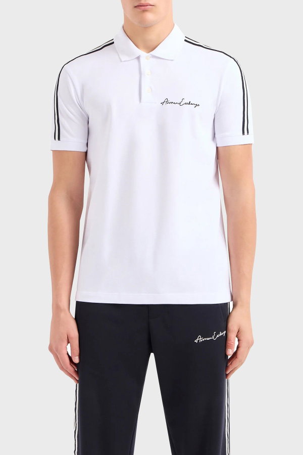 EA7  Erkek Polo Yaka T-shirt Beyaz