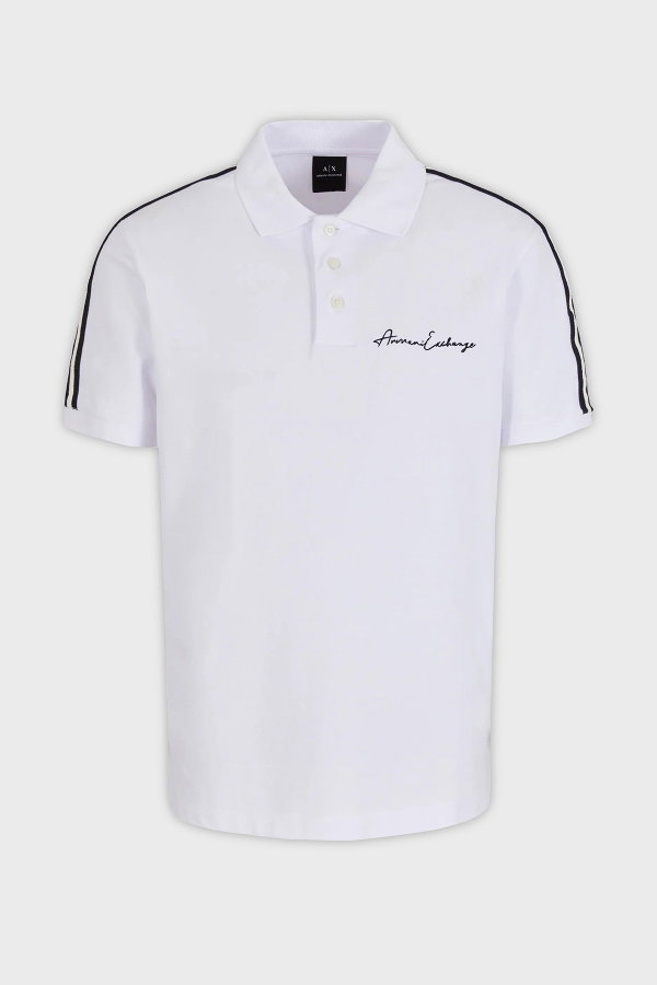 EA7  Erkek Polo Yaka T-shirt Beyaz