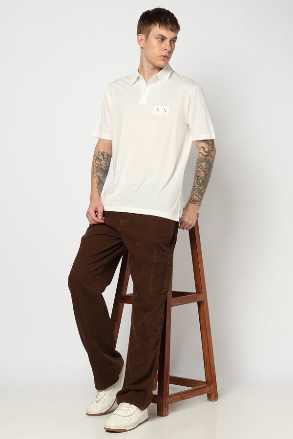 EA7  Erkek Polo Yaka T-shirt EKRU