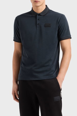 EA7  Erkek Polo Yaka T-shirt LACIVERT