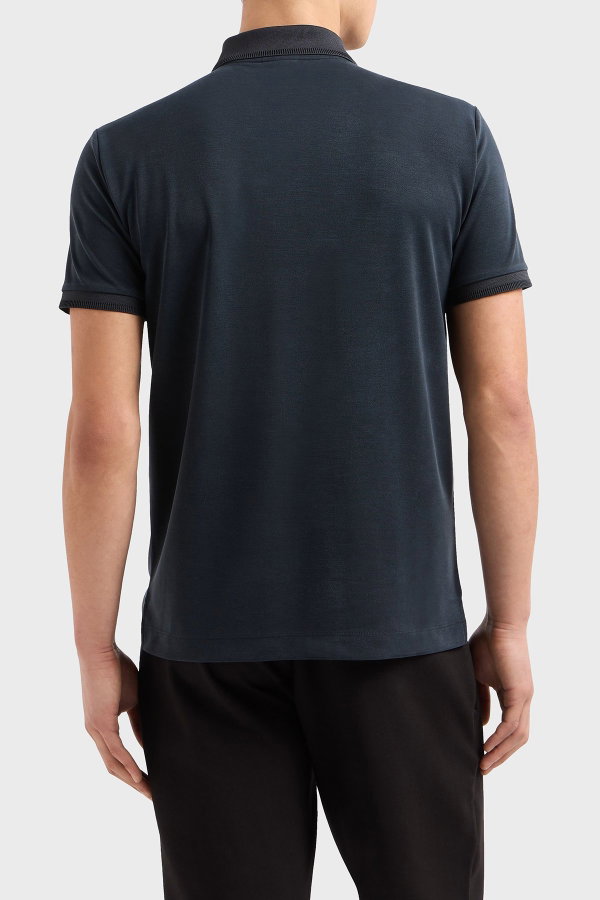 EA7  Erkek Polo Yaka T-shirt LACIVERT