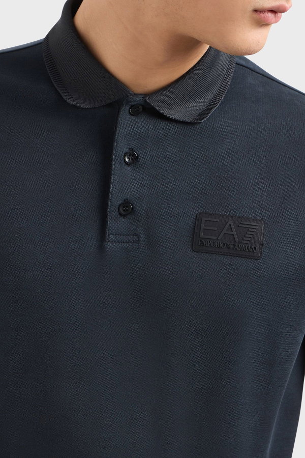 EA7  Erkek Polo Yaka T-shirt LACIVERT