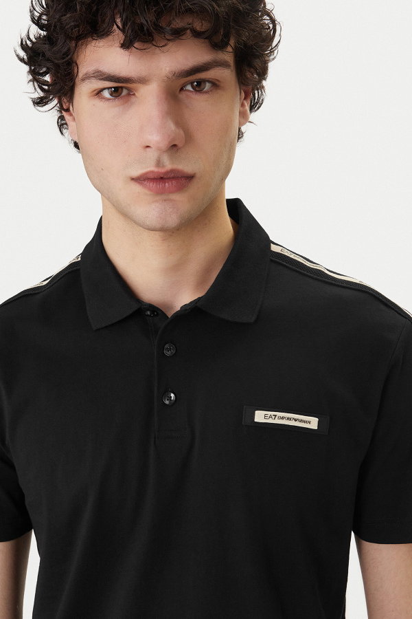EA7  Erkek Polo Yaka T-shirt LACIVERT