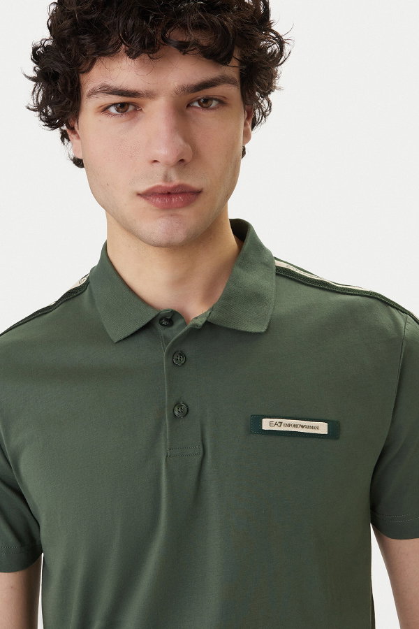 EA7  Erkek Polo Yaka T-shirt YESIL
