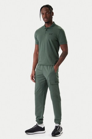 EA7 Erkek Polo Yaka T-shirt YESIL