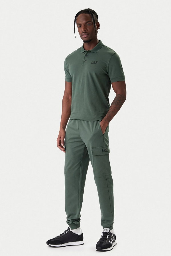 EA7 Erkek Polo Yaka T-shirt YESIL