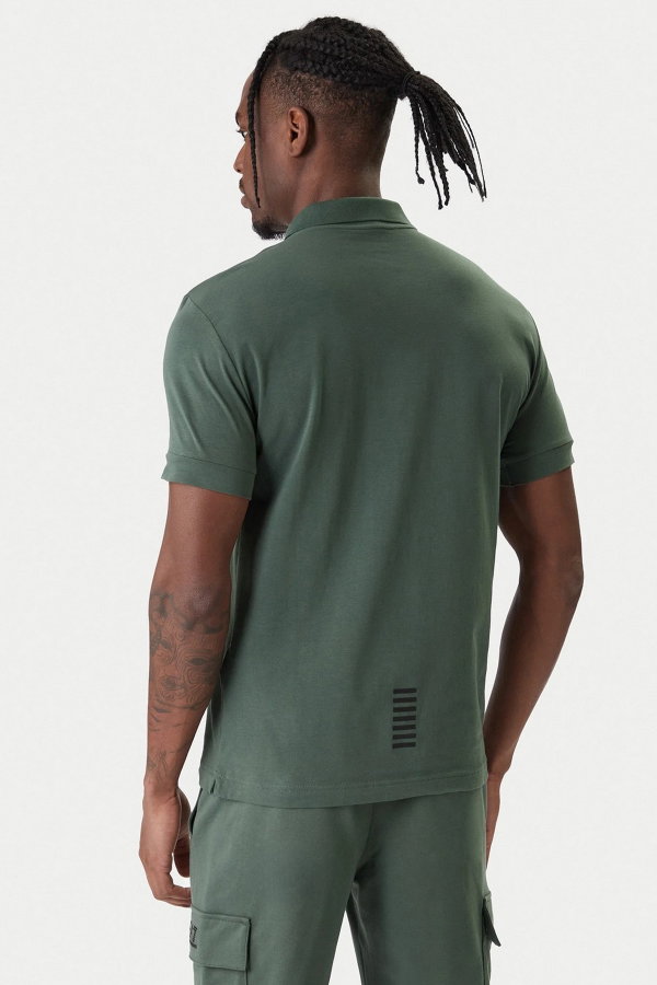 EA7 Erkek Polo Yaka T-shirt YESIL