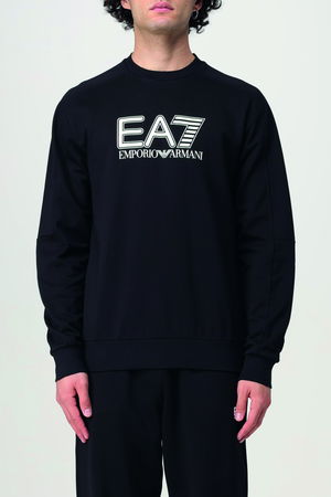 EA7 Erkek Bisiklet Yaka Sweat SIYAH EA7 Erkek Bisiklet Yaka Sweat SIYAH
