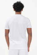 EA7 Erkek Bisiklet Yaka T-shirt Beyaz