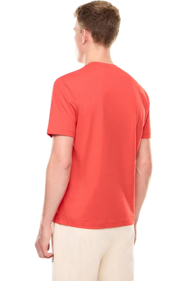 EA7 Erkek Bisiklet Yaka T-shirt KIRMIZI