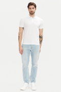EA7 Erkek Polo Yaka T-shirt Beyaz
