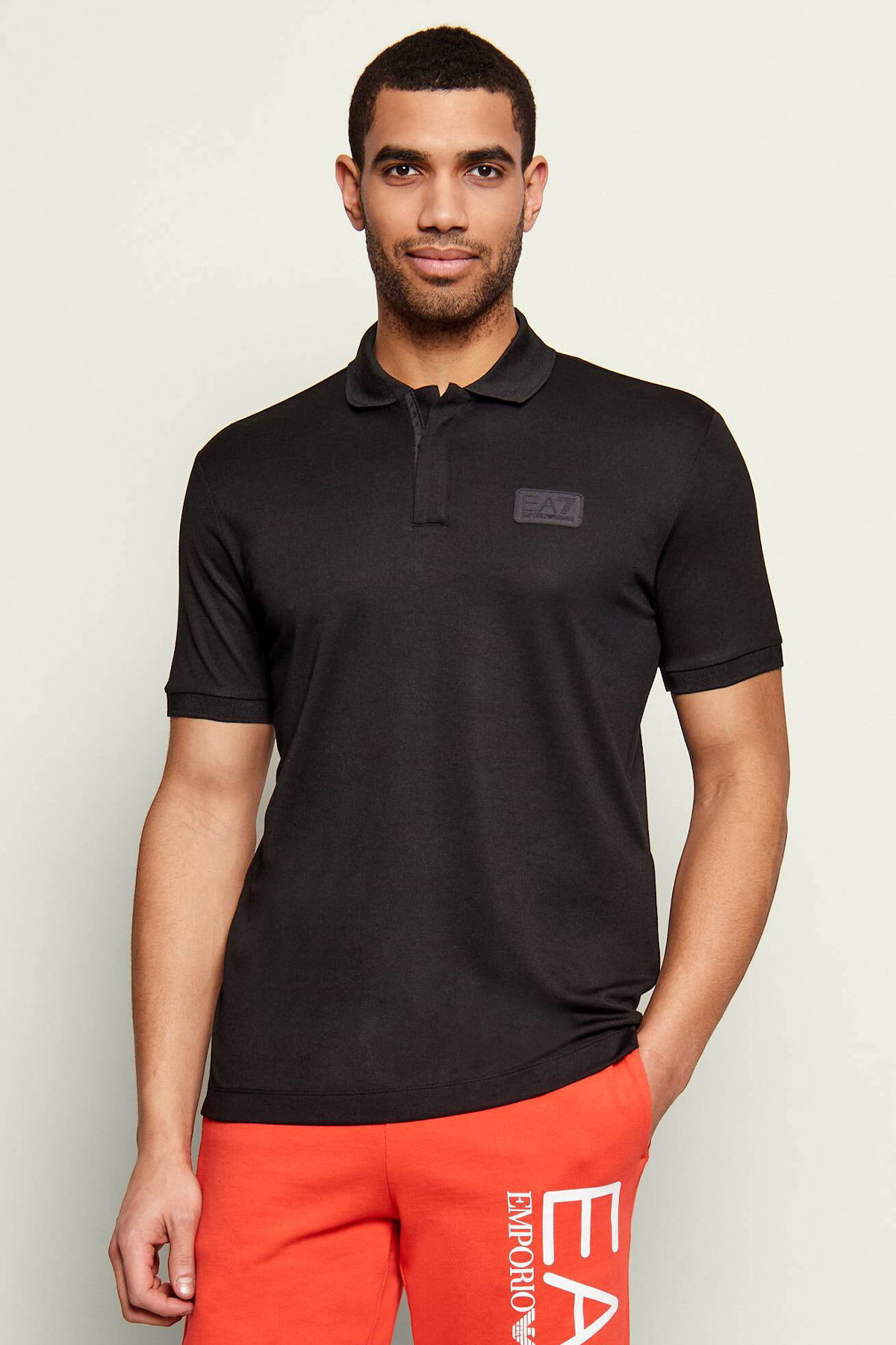 EA7  Erkek Polo Yaka T-shirt SIYAH