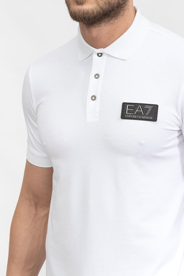 EA7 Polo Yaka Erkek T-shirt Beyaz