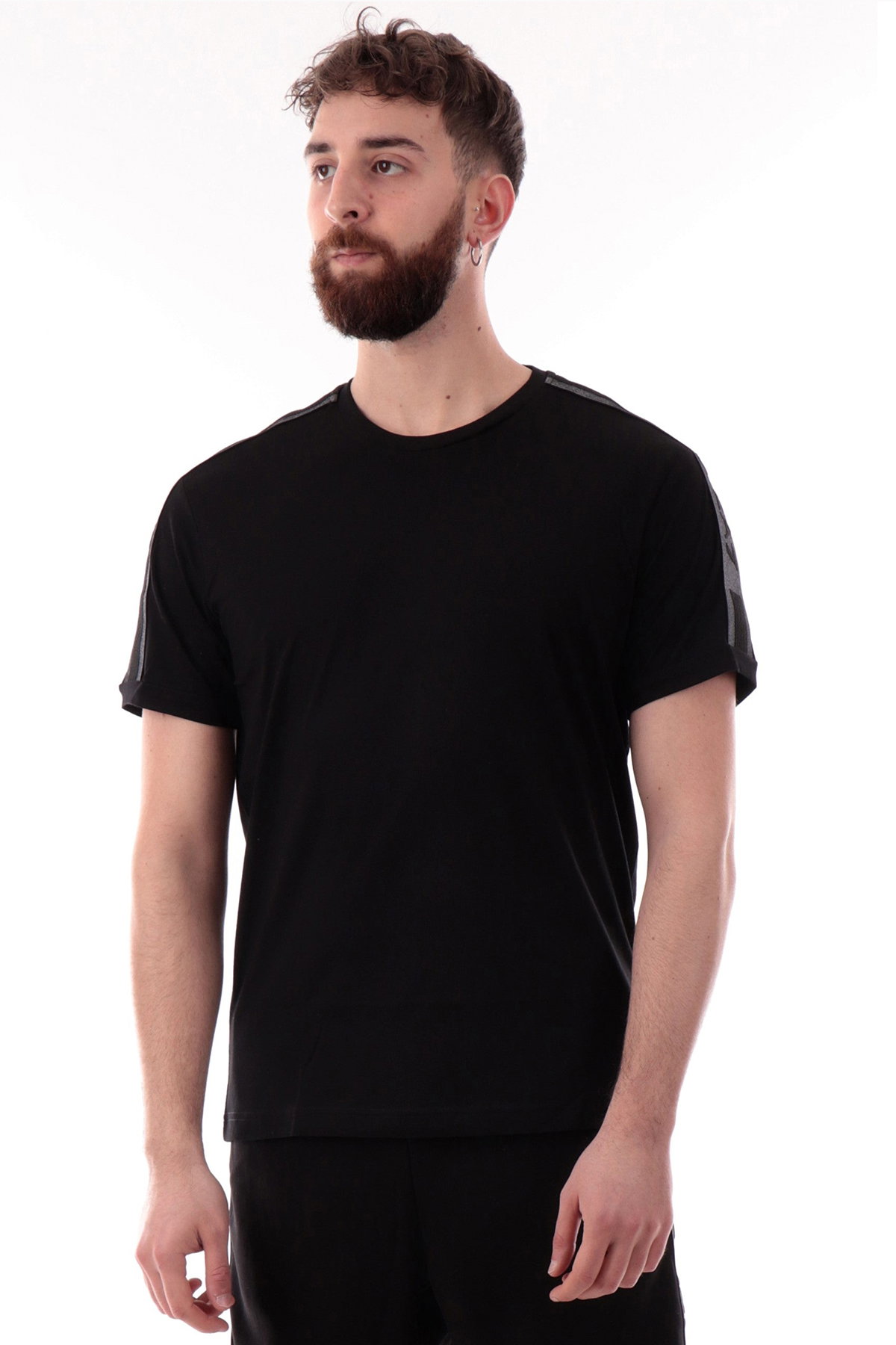 EA7 Polo Yaka Erkek T-shirt SIYAH