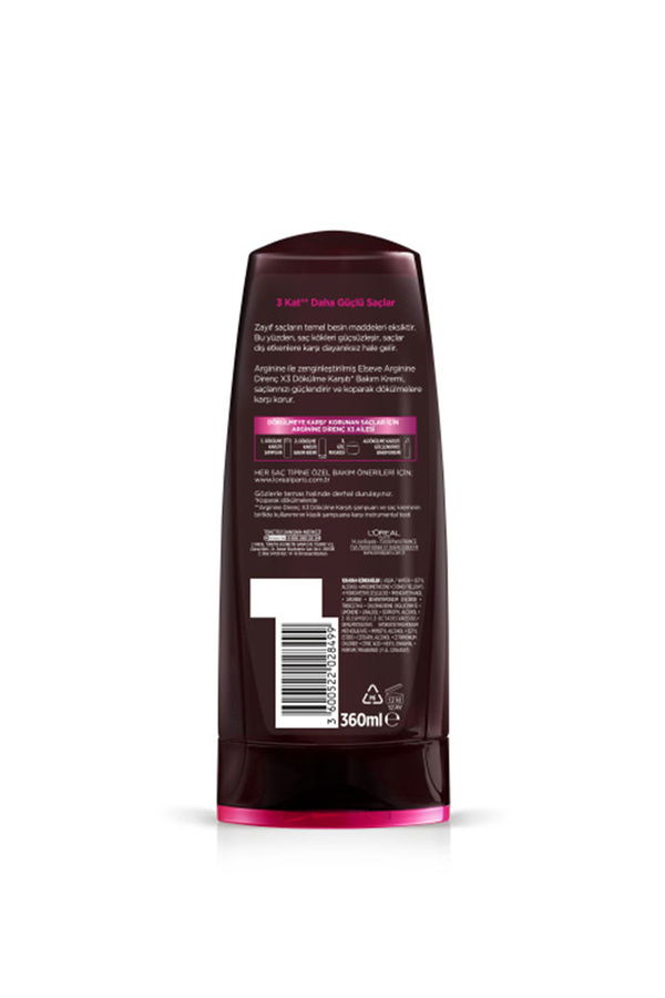 L'Oréal Paris Elseve Arginine Direnç X3 Şampuan L'Oréal Paris Elseve Arginine Direnç X3 Şampuan